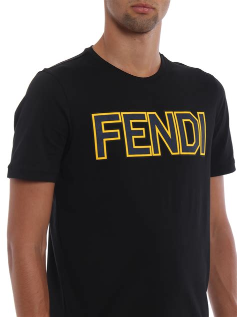 fendi tshirt zwart|fendi t shirt original.